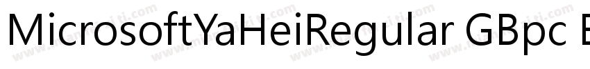 MicrosoftYaHeiRegular GBpc EUC H字体转换